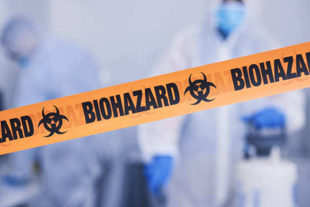 Professional Blood Cleanup technician working in Almond, WI